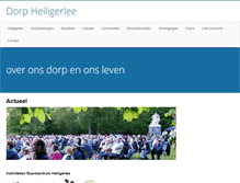 Tablet Screenshot of dorpheiligerlee.nl